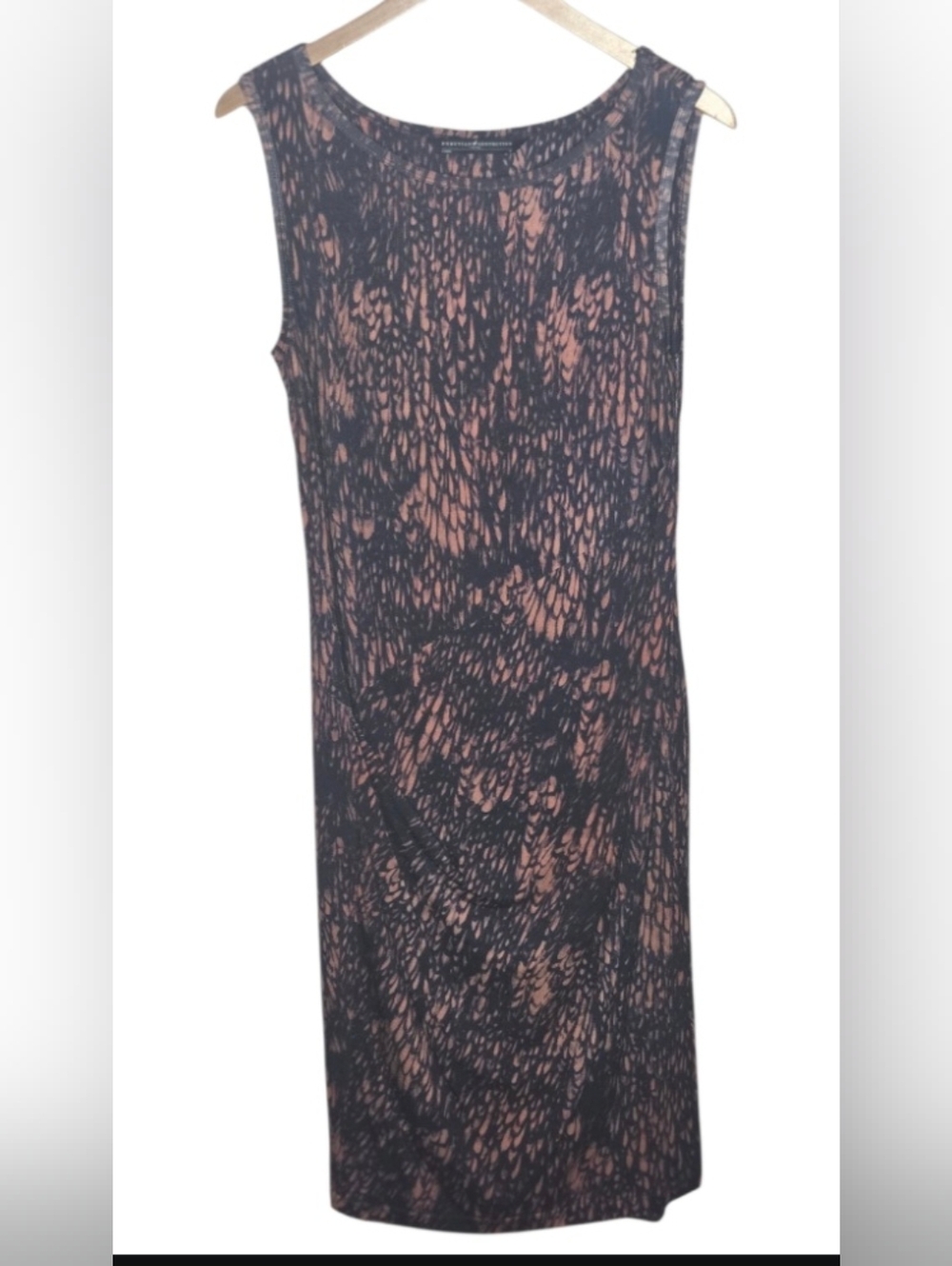 Peruvian Connection Faux Wrap Abstract Dress